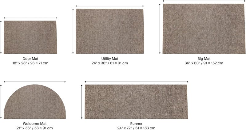 Chilewich Heathered Shag Doormat, Pebble - Image 5